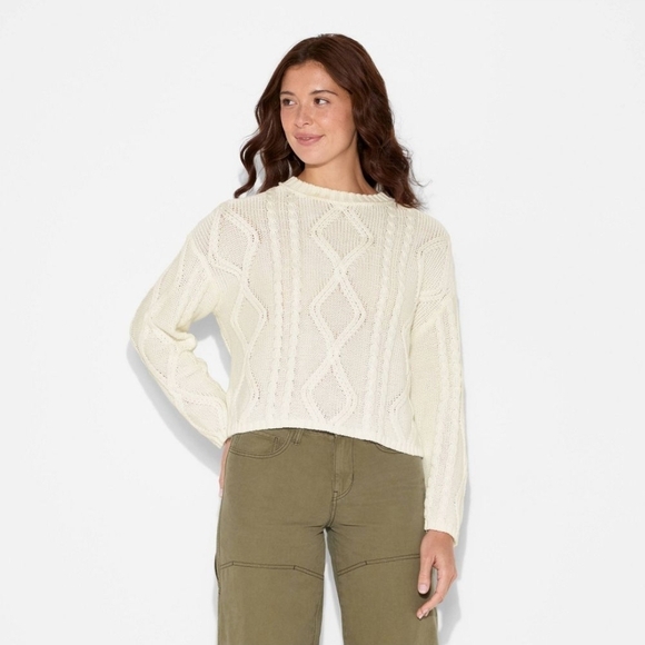 wild fable Sweaters - Wild Fable Crewneck Cable Knit Sweater